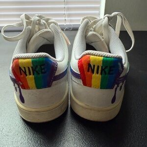Nike (hand painted, not bought this way) White Multicolor Sneakers